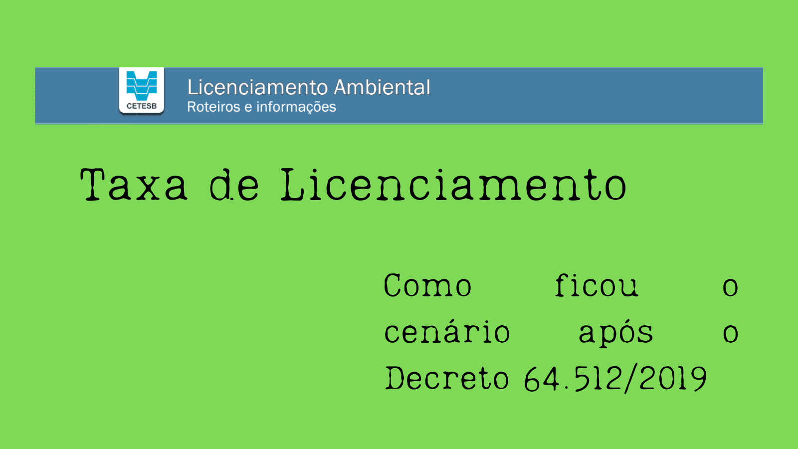 Licença Ambiental CETESB